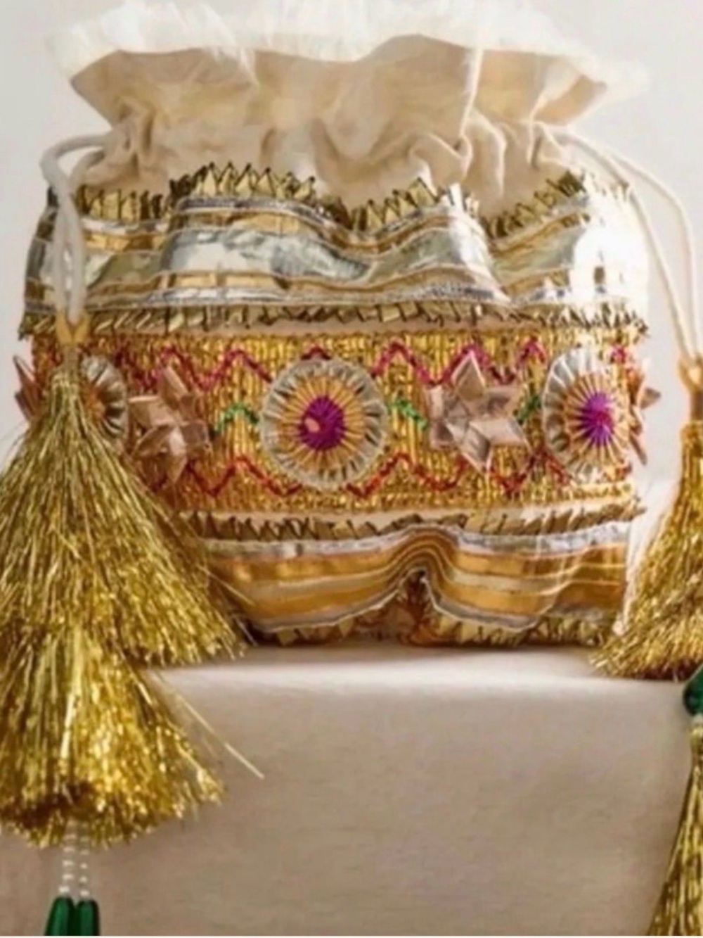 Free People One Season Sparkle Mini
Holiday Sack
New without Tags